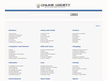 Tablet Screenshot of onlinesociety.org
